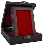 Yankee Forge Wood Presentation/Display Box for Badges, Pins, Patches & Other Treasures - Red Interior