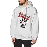 Judas Priest Breaking The Law Mens Hoodies Long Sleeve T-Shirt Pullover Hooded Sweatshirt White