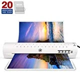Thermal Laminator Machine for A3/A4/A6, Laminating Machine with Two Roller System, New Upgrade,Faster Warm-up, Quicker Laminating, for Home and Office Use, with 20 Pouches (A3 laminator)