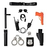 Ultimate All-In-One Police Accessory Role Play Set For Kids – Includes Gun, handcuffs, police badge and More, Durable Plastic Construction, Police Force Halloween Accessories For Kids