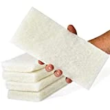 Non-Scratch, Super Long-Lasting Scrubbing Pad 5 pk, 10x4.5in. Best Reusable Multipurpose Scouring Sponge for Home Surfaces. Perfect Pro Grade Multi-Surface Scrubber Pads for Light-Duty Indoor Cleaning