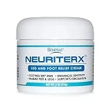 NeuriteRx® Leg and Foot Relief Cream, Soothes and Moisturizes Dry Skin, Warms Legs and Feet and Contains L-Arginine, L-Citrulline and Cinnamon bark Oil (2 oz Cream)