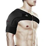 Shoulder Brace by SYOSIN - Rotator Cuff Support for Injury Prevention, Dislocated AC Joint, Labrum Tear, Tendonitis and Fracture - Shoulder Compression Sleeve with Pressure Pad for Men & Women