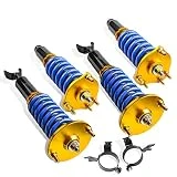 MOSTPLUS Full Coilovers Struts Compatible for Honda Prelude 1992 1993 1994 1995 1996 1997 1998 1999 2000 2001 Adjustable Height Suspension Kit Assembly (Set of 4)