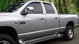 Made in USA! Compatible with 2002-2008 Dodge Ram Quad/Crew Cab Long Bed Rocker Panel Chrome Stainless Steel Body Side Moulding Molding Trim Cover 5.5' Wide 12PC
