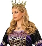 Forum Novelties 76046 Royal Queen Crown, Standard, One Size, Gold