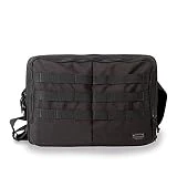Cargo Works Laptop Shoulder Bag Compatible 15 Inch MacBook Pro Retina, Notebook Computer, Protective Messenger Briefcase Sleeve Carrying Case Cover, Black