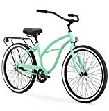 sixthreezero Around The Block Women's Single Speed Cruiser Bicycle, Mint Green w/ Black Seat/Grips, 26' Wheels/17' Frame