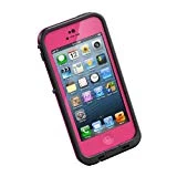 LifeProof FRĒ iPhone 5 Waterproof Case - Retail Packaging - MAGENTA/BLACK