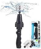 Car Wheel Brush, Premium Automotive Detailer and Tire Brush Cleaning Kit for Bikes, Engines, Trucks, Boats, Equipment, Exhaust Tips, Premium Water-Powered Multi-Purpose Rim Brush from Brush Hero