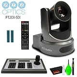 PTZOptics 20x-SDI Gen2 Live Streaming Camera (Gray) with Joystick Controller