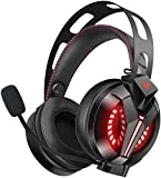 Gaming Headset - Combatwing Xbox Headset 7.1 Surround Sound PC Headsets with Noise Canceling Mic Best Gaming Headphones for PS4/PS2/PC/Mac/Cellphones/Xbox One