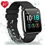 L8star Fitness Tracker HR, Activity Tracker with 1.3inch IPS Color Screen Long Battery Life Smart Watch with Sleep Monitor Step Counter Calorie Counter Smart Bracelet for Women Men (Black)
