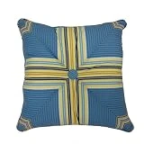 WAVERLY Throw Pillow - Imperial Dress Floral Decorative Pillow for Sofa Couch Bedroom Living Room, 18' x 18', Porcelain