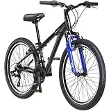 24' Bicycle Frame Size 21 Speed Sidewinder Boy's Bike, Black