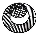 soldbbq Porcelain-Enameled Cast-Iron Gourmet BBQ System Grate Replacement for 22.5' Weber charcoal grills, for Weber 8835
