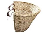 ProSource Wicker Front Handlebar Bike Basket Cargo