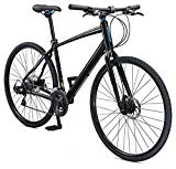 Schwinn Vantage F3 700c Sport Hybrid Road Bike with Flat Bar and Disc Brakes, 56cm/Medium Frame, Black