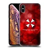 Official Resident Evil Umbrella Logo Soft Gel Case Compatible for iPhone Xs Max