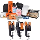 RaceWax Complete Ski Wax Tuning Kit Plus Ski Vise (Accepts Snowboard Adapter)