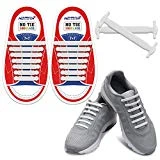 HOMAR No Tie Shoelaces for Kids and Adults - Best in Sports Fan Shoelaces - Stretch Silicone Elastic No Tie Shoe Laces with Multicolor for Sneaker Boots Board Shoes and Casual Shoes