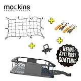 Mockins Hitch Mount Cargo Carrier | The Steel Cargo Basket is 60” Long X 20' Wide X 6” Tall with A Hauling Weight Capacity of 500 Lbs and A Folding Shank to Preserve Space When Not in Use … … …