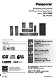 Panasonic SC-PT660 SC-PT754 Home Theater System Owners Instruction Manual Reprint [Plastic Comb] [Jan 01, 1900]