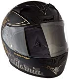 Scorpion EXO-R710 Golden State Street Motorcycle Helmet (Black, Large)