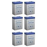 Exit Sign Battery 6V 4.5Ah backup - 6 Pack