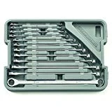 GEARWRENCH 12 Pc. 12 Point XL GearBox Double Box Ratcheting Metric Wrench Set - 85988
