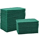 Jetec 40 Pieces Cleaning Scrub Sponge Scouring Sponge Pads Non Scratch Pads for Kitchen Dishes Cleaning (Green)