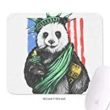 Statue of USA Flag 10.5'x12.5' Mouse Pad Computer Rubber Base Rectangle Officework Funny Mouse Pad