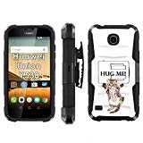 Huawei Union Y538 Phone Cover, Hug Me Cat- Blitz Hybrid Armor Phone Case for [Huawei Union Y538] with [Kickstand and Holster]