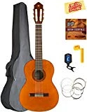 Yamaha CGS102A 1/2-Size Classical Guitar Bundle with Gig Bag, Tuner, Strings, String Winder, Austin Bazaar Instructional DVD, and Polishing Cloth