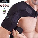 Shoulder Brace for Men and Women+ Bonus - for Torn Rotator Cuff Support,Tendonitis, Dislocation, Bursitis, Neoprene Shoulder Compression Sleeve Wrap by Zenkeyz