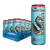 Unique Life Boost Keto Friendly Functional Beverage | Natural Green Tea Reishi Mushroom Extract Low Calorie | Dragon's Candy, 12oz Cans 12 Pack