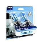 Philips 9004 CrystalVision Ultra Upgrade Bright White Headlight Bulb, 2 Pack