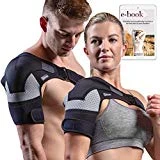 Shoulder Brace - Compression Sleeve for Rotator Cuff Pain Relief, Adjustable Support for Men and Women, Pressure Pad for hot or ice Pack for Shoulder Impingement Syndrome, Tendonitis, Arthritis...