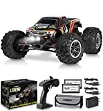 1:10 Scale Large RC Cars 48+ kmh Speed - Boys Remote Control Car 4x4 Off Road Monster Truck Electric - All Terrain Waterproof Toys Trucks for Kids and Adults - 2 Batteries + Connector for 40+ Min Play