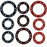 Gift Boutique Plastic Round Plant Stands Decorative Flower Pot Planter Holder Nesting Saucer 9 Pack For Table Floor Home Living Room Deck Patio Lawn Garden Outdoor & Indoor Decor 3 of 10 Inch, 6 of 8”