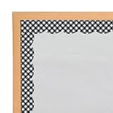 Fun Express Black and White Gingham Bulletin Board Border (13 Pieces) Educational Classroom Decorations