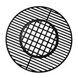 Gill Valueparts 8835, 22 Inch Grate Matte Enamel Cast Iron for Weber Original Kettle Premium 22 Inch Charcoal Grill, 22 inch Weber Performer Charcoal Grill, 22'' Smokers