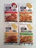 Weber Just Add Juice 4 Pack Assortment, Original Bbq, Lemon Pepper, Citrus Herb, and Garlic & Herb, Each 1.12 Oz (1 of Each-total 4 Pouches)