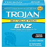 Trojan ENZ Lubricated Condoms, 36ct