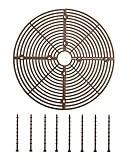 Plant Pot Grid Flower Pot Cover Cat Repellent Baby Safety to Protect Children Pets Plant Brown 11.8' Pack of 2