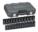GEARWRENCH 29 Pc. 1/2' Drive 6 Point Deep Impact Metric Socket Set - 84935N
