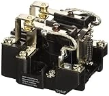 NTE Electronics R04-11A30-120 Series R4 General Purpose Multicontact AC Open Frame Relay, Heavy Duty, DPDT Contact Arrangement, 30 Amp, 120 VAC