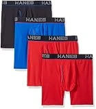 Hanes Ultimate Men's Comfort Flex Fit Ultra Lightweight Mesh Boxer Brief 4-Pack, Assorted, X-Large