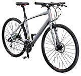 Schwinn Vantage F2 700c Sport Hybrid Road Bike with Flat Bar and Disc Brakes, 58cm/Large Frame, Matte Grey