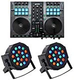 Gemini G2V 2-Channel USB/MIDI Virtual DJ Controller w/Mixer+(2) Wash Up-Lights